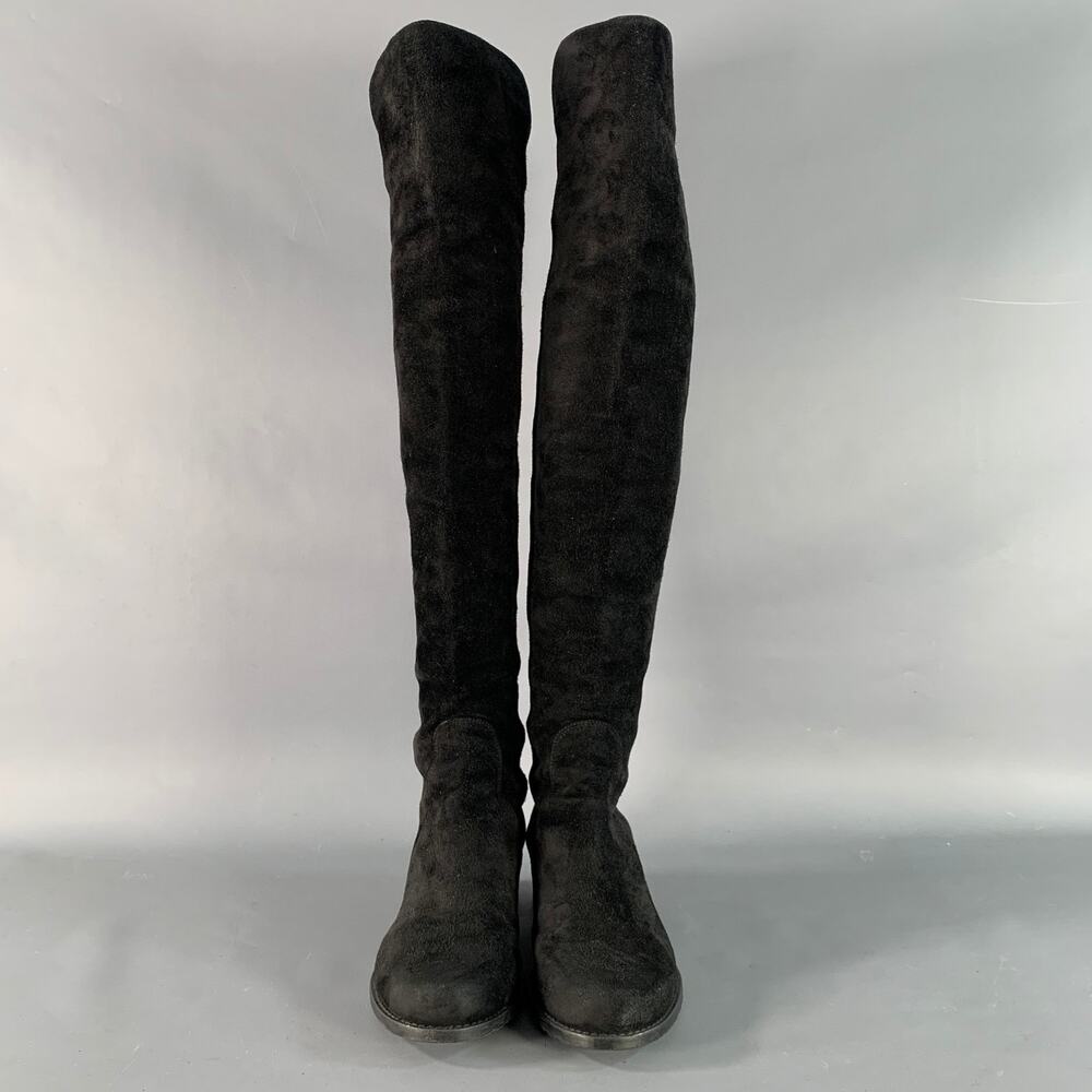 STUART WEITZMAN Size 6 Black Nylon Boots - Picture 4 of 7